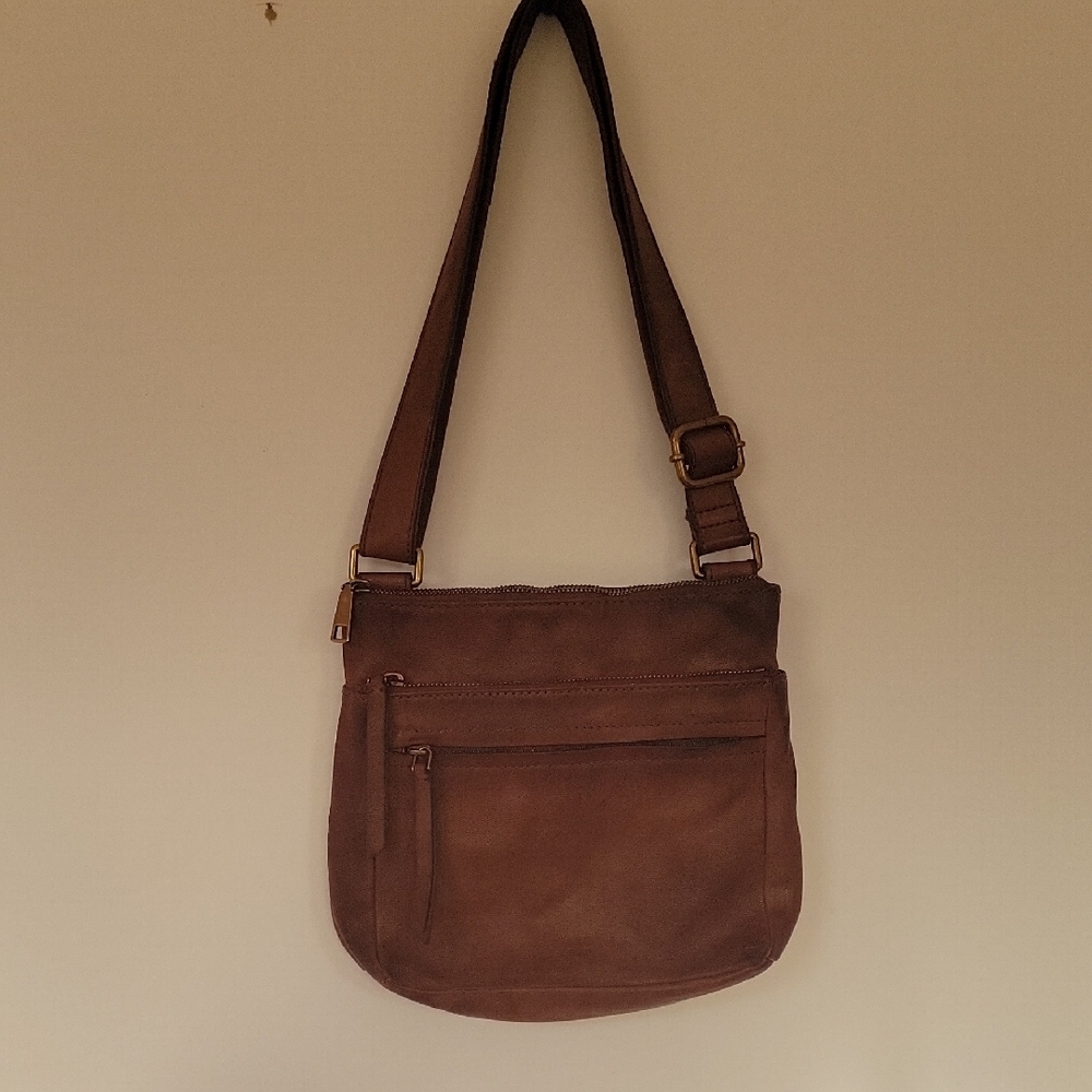 Fossil Corey Crossbody Brown Leather Purse